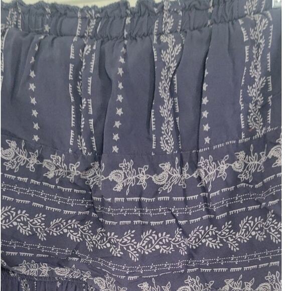 Japna Jumpsuit Womens Large Floral Flare Leg Strapless Romper Boho Cottagecore - Picture 5 of 8